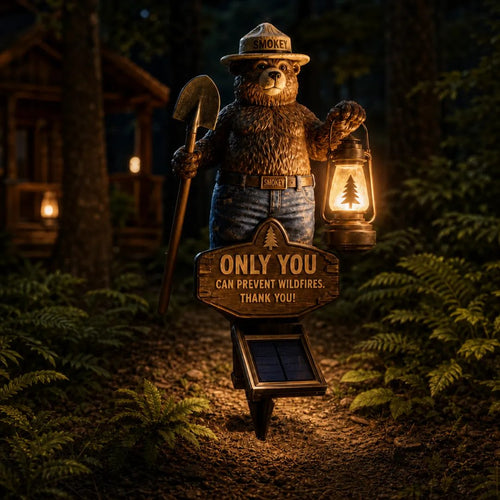 2026 Hot 🎉Smokey Bear Solar Garden Stake Light
