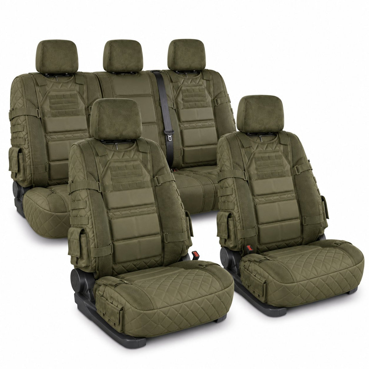 🎁🎁Free Shipping🎖️ Military‐Style Auto Seat Protectors|Universal Fit Heavy‐Duty Cushion For Long‐Drive Vehicle Owners