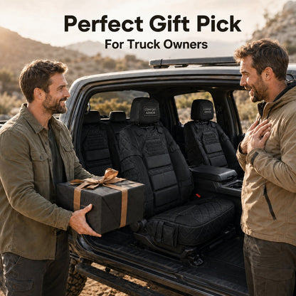 🎁🎁Free Shipping🎖️ Military‐Style Auto Seat Protectors|Universal Fit Heavy‐Duty Cushion For Long‐Drive Vehicle Owners