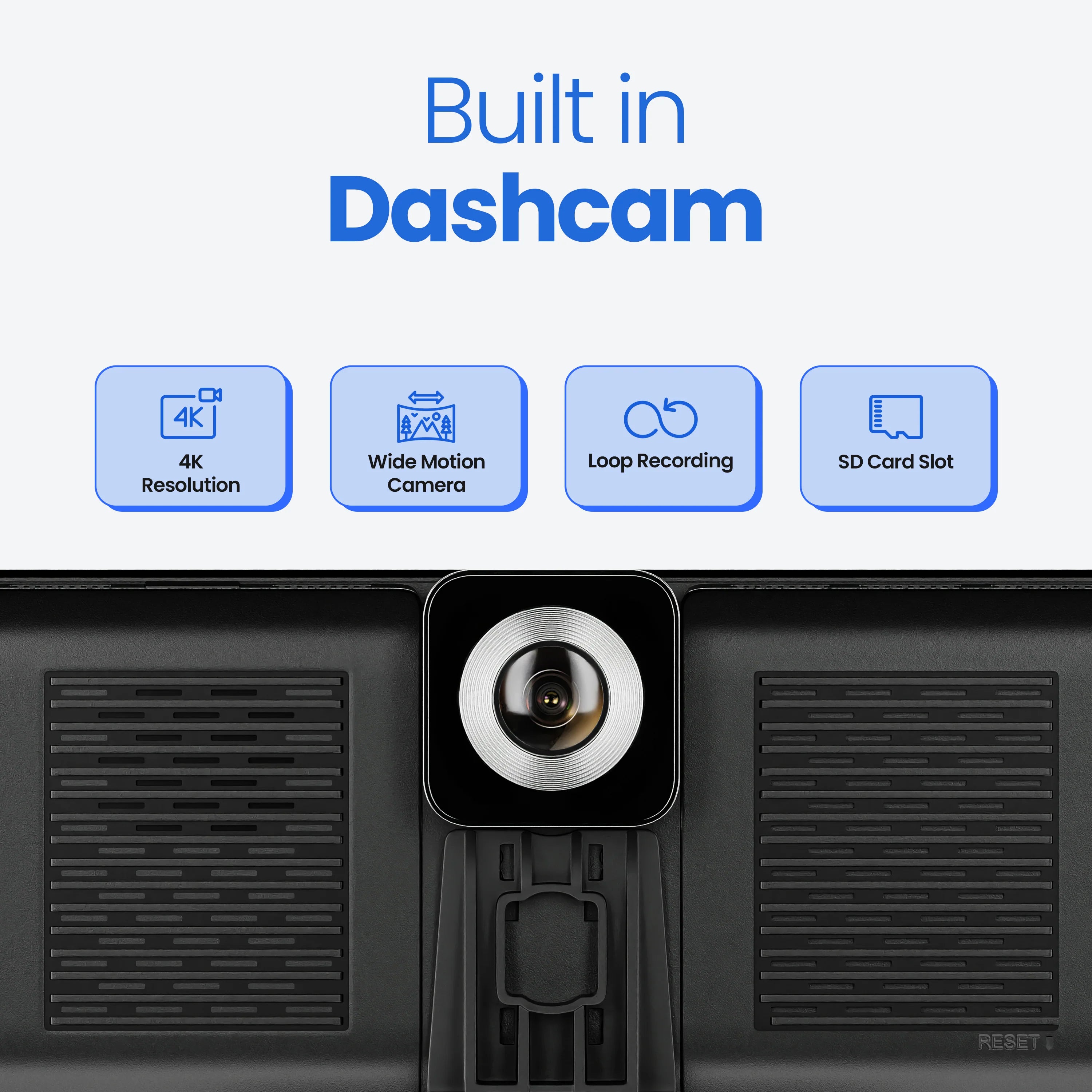 Built-in dashcam features