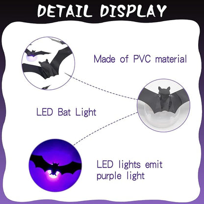 🔥LAST DAY 50% OFF🔥Halloween 3D Lighted LED Flashing Bats