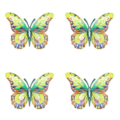 🦋Vibrant Metal Butterfly Wall Art - 4 Color Set