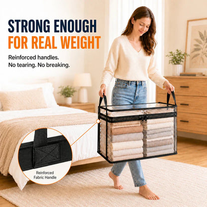 🎉Blowout 70% OFF📦Large Heavy-Duty Thick Plastic Clear Storage Bag for Clothes, Moving & Storage