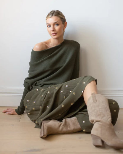 🔥LAST DAY 49%OFF🔥Asymmetric Draped Jumper