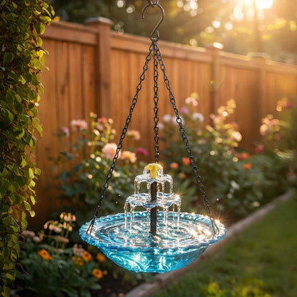 Solar Hanging Bird Bath Fountain | Attract Birds & Create a Peaceful Garden Oasis 🐦💦