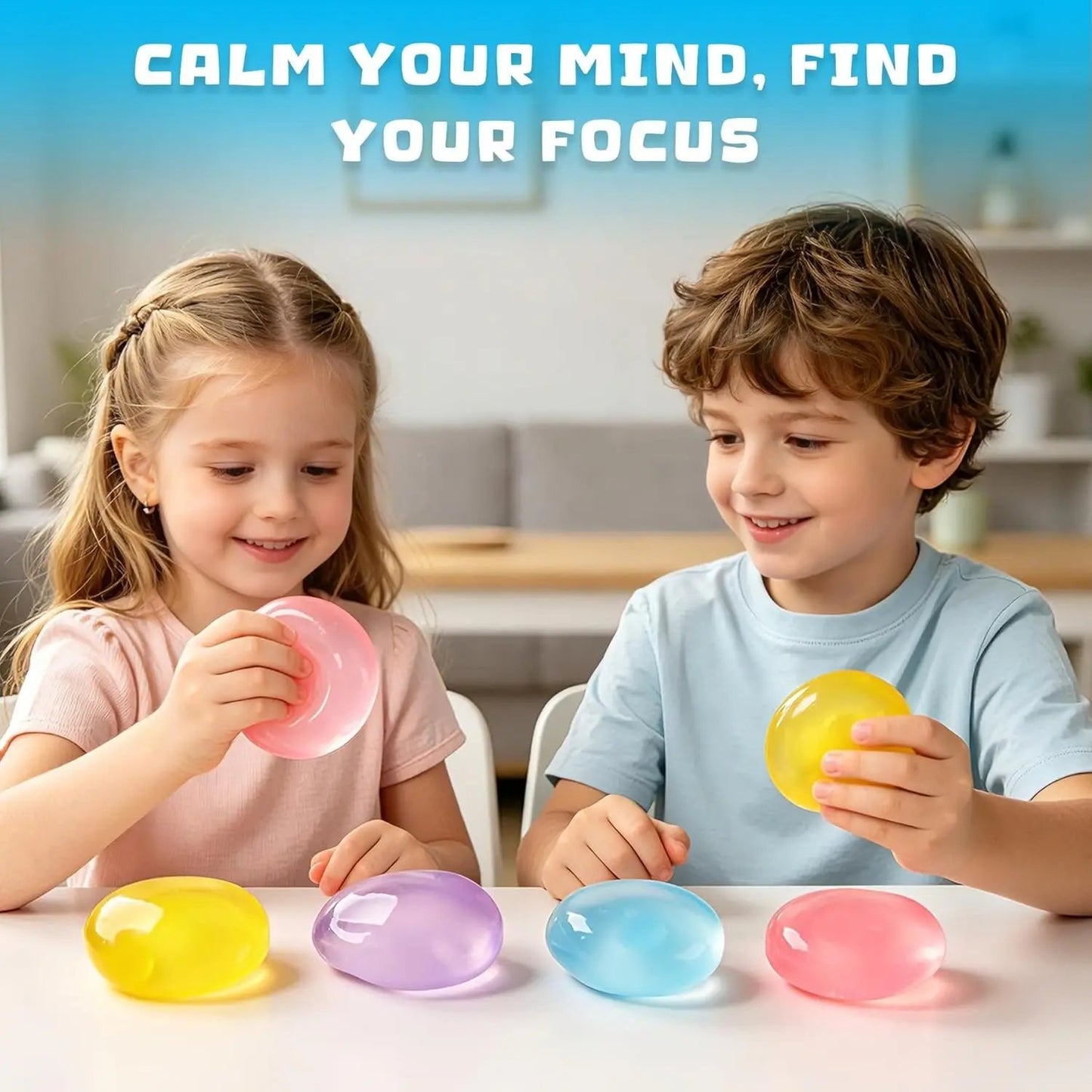 🔥Buy 1 Get 1 Free🔥Crystal Clear Jelly Squeeze Ball 🍬Soft Coconut Oil Fidget Toy, Perfect Stress Buster for Boredom & Anxiety🥰