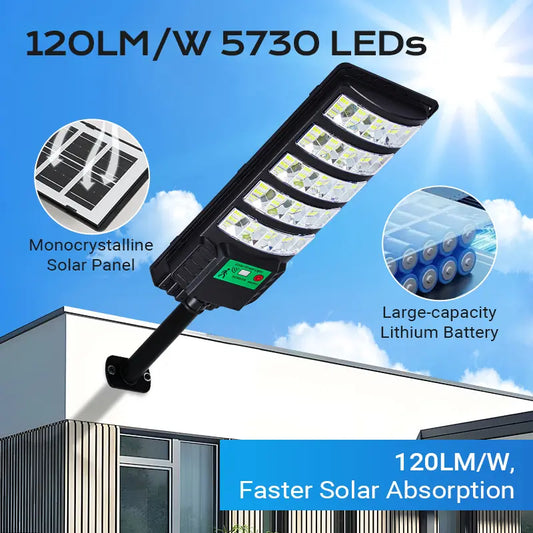 Super Bright Solar Street Light | IP65 Waterproof for Yard & Garage