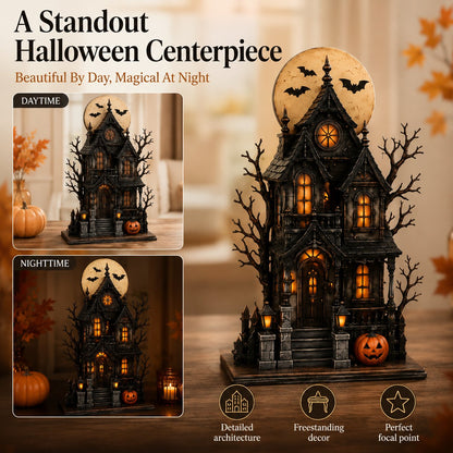 🔥Last Day 59% OFF - 🧙🖤Lighted Halloween Haunted House & Character Figurine Collection
