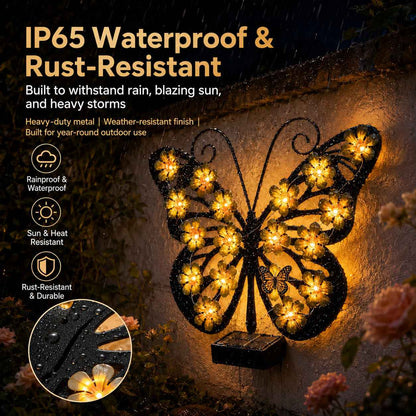 🦋Solar Butterfly Light Elegant Glow for Your Outdoor Space