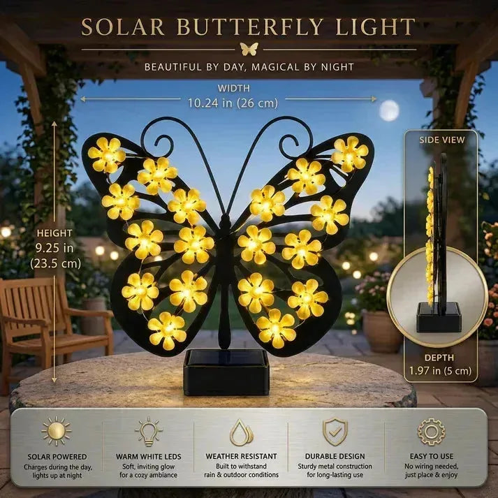 🦋Solar Butterfly Light Elegant Glow for Your Outdoor Space