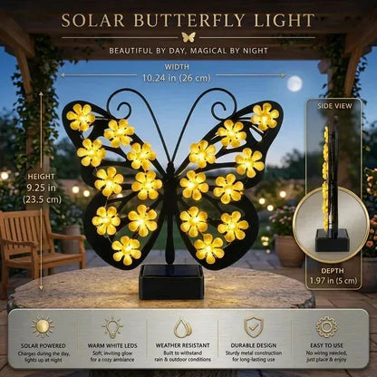 🦋Solar Butterfly Light Elegant Glow for Your Outdoor Space