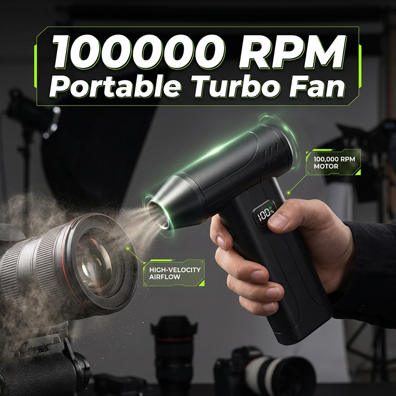 100000 RPM air duster cleaning camera lens