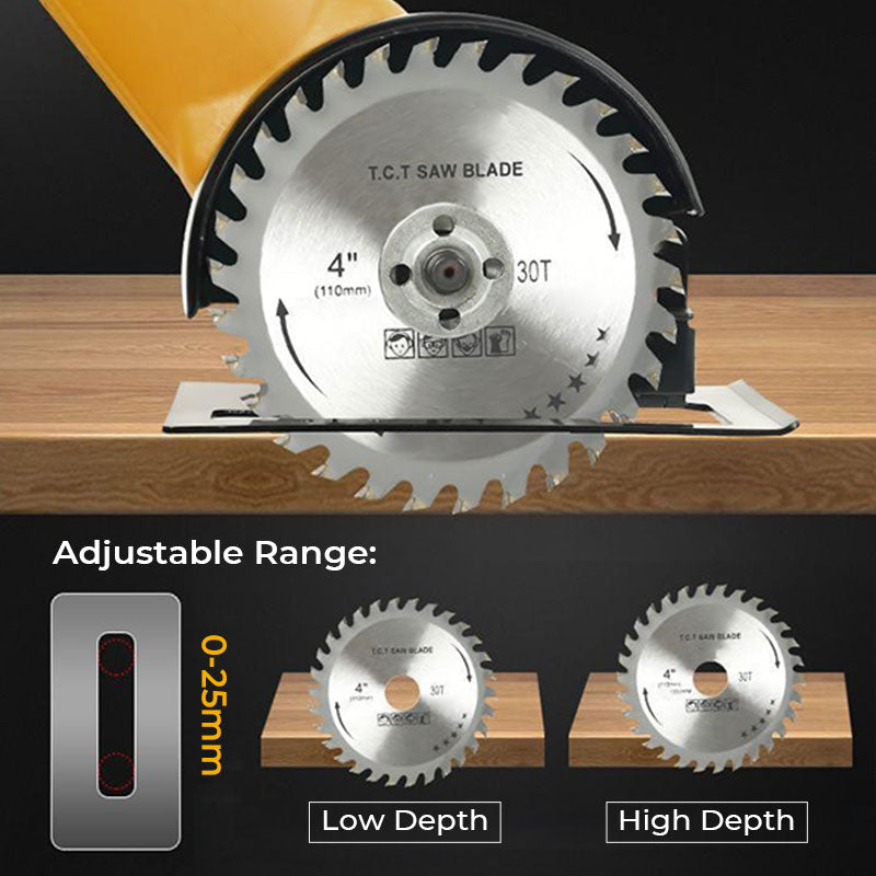 Adjustable cutting depth demonstration