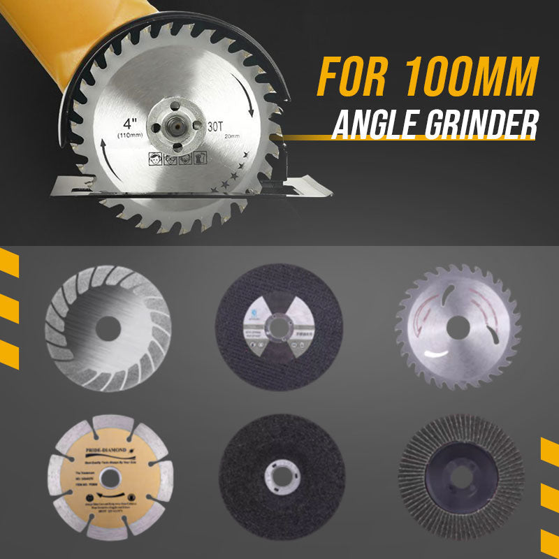 Examples of compatible cutting and grinding discs
