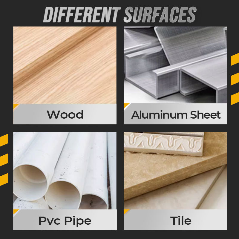 Wood aluminum sheet PVC pipe and tile examples