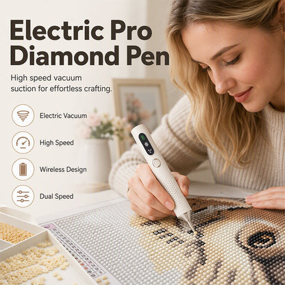 🔥💎 Rechargeable Electric Diamond Pen – Precise, Comfortable, Time‑Saving✏️