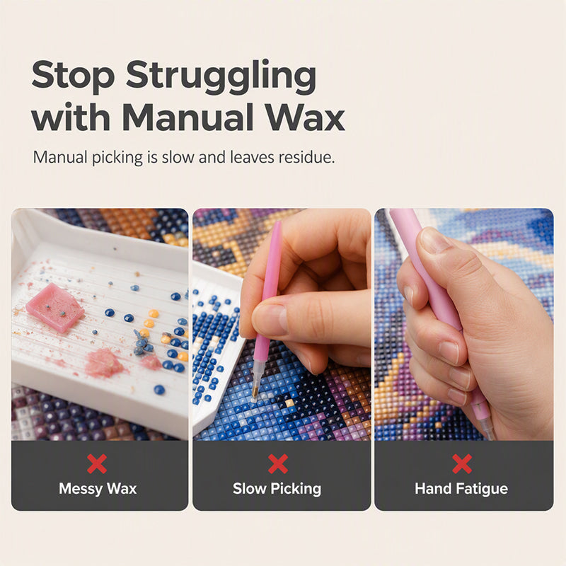 Manual diamond painting pen pain points