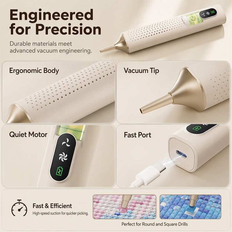 Electric diamond pen details