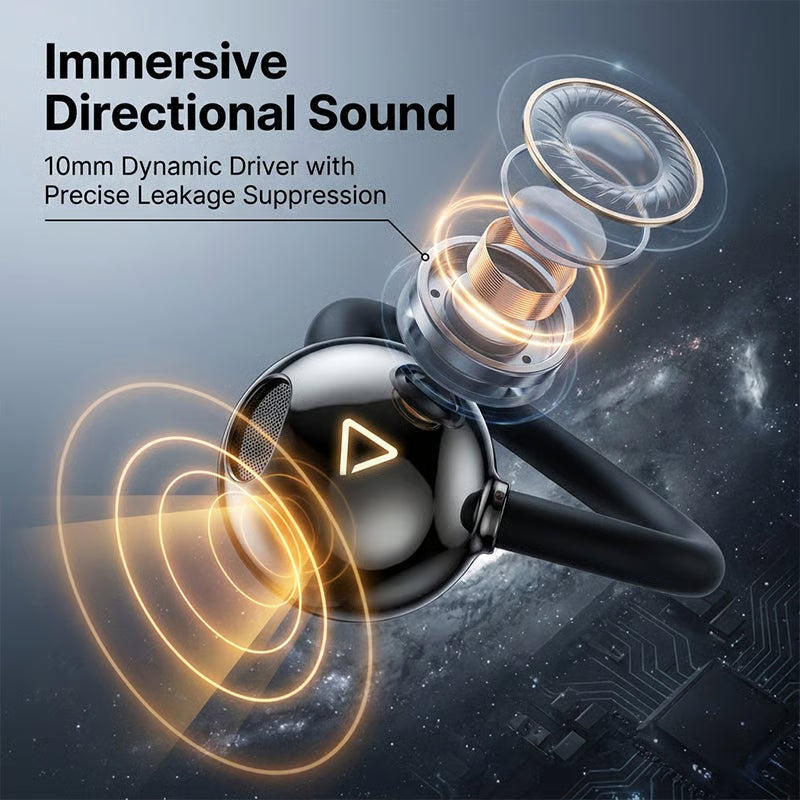 10mm dynamic driver and directional sound illustration