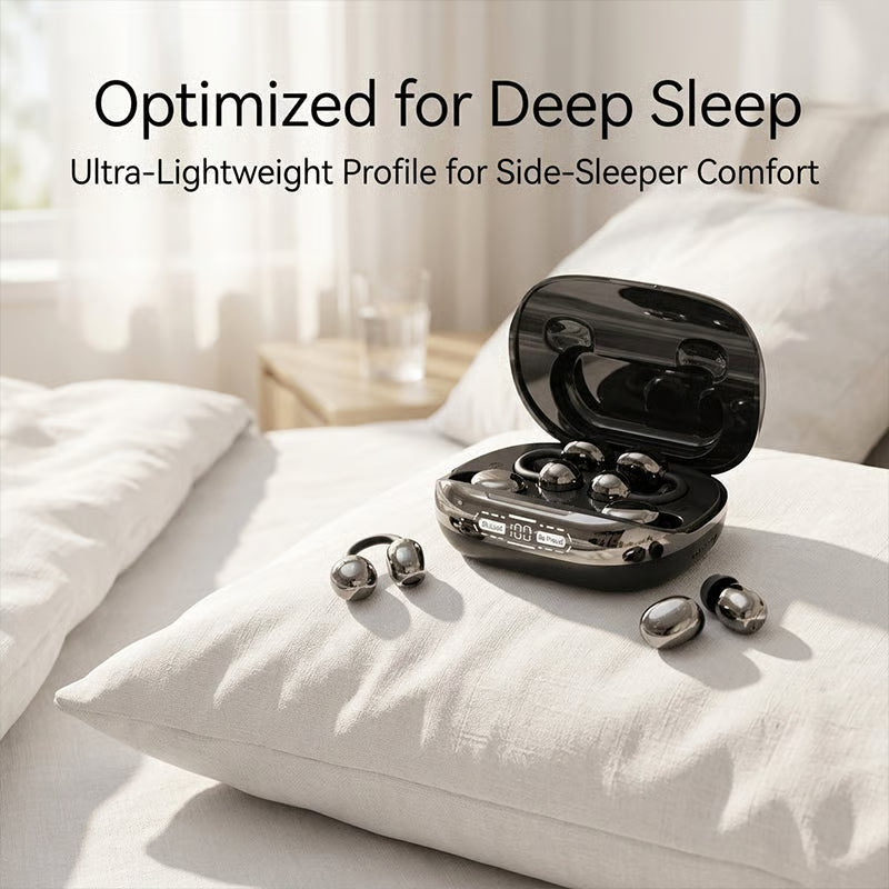 GT630S earbuds beside pillow for rest and low-profile listening